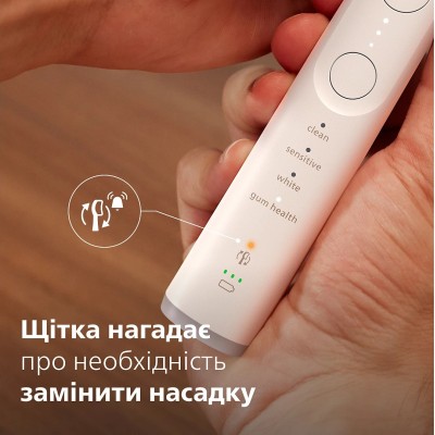 Щітка зубна електр. Philips, Sonicare 7100 Series, 62т. колив/хв, насадок-1, футляр, білий (HX7420/01)
