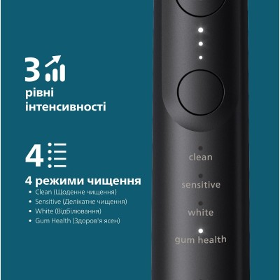 Щітка зубна електр. Philips, Sonicare 7100 Series, 62т. колив/хв, насадок-1, футляр, чорний (HX7421/01) Щітка зубна електр. Philips, Sonicare 7100 Series, 62т. колив/хв, насадок-1, футляр, чорний (HX7421/01)