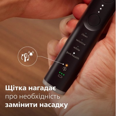 Щітка зубна електр. Philips, Sonicare 7100 Series, 62т. колив/хв, насадок-1, футляр, чорний (HX7421/01) Щітка зубна електр. Philips, Sonicare 7100 Series, 62т. колив/хв, насадок-1, футляр, чорний (HX7421/01)