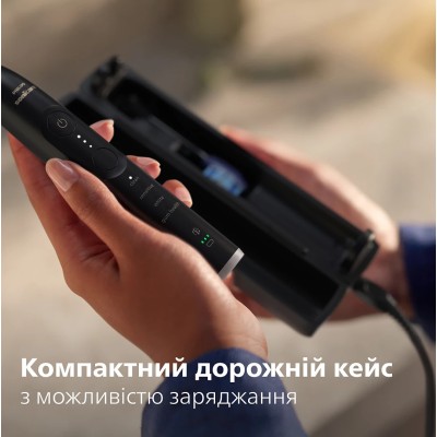 Щітка зубна електр. Philips, Sonicare 7100 Series, 62т. колив/хв, насадок-1, футляр, чорний (HX7421/01) Щітка зубна електр. Philips, Sonicare 7100 Series, 62т. колив/хв, насадок-1, футляр, чорний (HX7421/01)