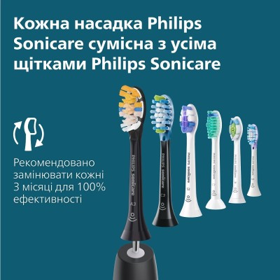 Щітка зубна електр. Philips, Sonicare 7100 Series, 62т. колив/хв, насадок-1, футляр, чорний (HX7421/01) Щітка зубна електр. Philips, Sonicare 7100 Series, 62т. колив/хв, насадок-1, футляр, чорний (HX7421/01)