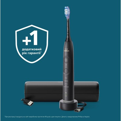 Щітка зубна електр. Philips, Sonicare 7100 Series, 62т. колив/хв, насадок-1, футляр, чорний (HX7421/01) Щітка зубна електр. Philips, Sonicare 7100 Series, 62т. колив/хв, насадок-1, футляр, чорний (HX7421/01)