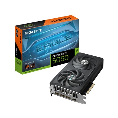 Відеокарта GIGABYTE GeForce RTX 5060 8GB GDDR7 EAGLE OC (GV-N5060EAGLE_OC-8GD) Відеокарта GIGABYTE GeForce RTX 5060 8GB GDDR7 EAGLE OC (GV-N5060EAGLE_OC-8GD)