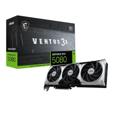 Відеокарта MSI GeForce RTX 5080 16GB GDDR7 VENTUS 3X OC PLUS (912-V531-297)