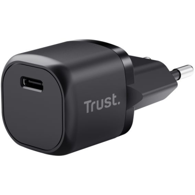 Зарядний пристрій мережевий Trust Maxo 20Вт, USB-C PD, чорний (25174_TRUST) Зарядний пристрій мережевий Trust Maxo 20Вт, USB-C PD, чорний (25174_TRUST)