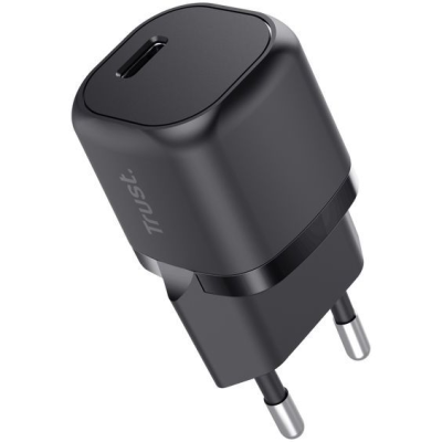 Зарядний пристрій мережевий Trust Maxo 20Вт, USB-C PD, чорний (25174_TRUST) Зарядний пристрій мережевий Trust Maxo 20Вт, USB-C PD, чорний (25174_TRUST)