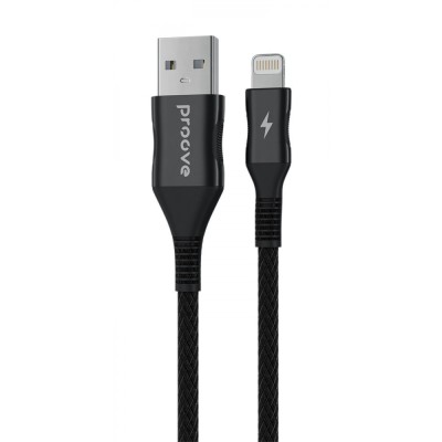 Кабель Proove Braided Scout USB to Lightning 2.4A (1m) (CCBS20001101) black Кабель Proove Braided Scout USB to Lightning 2.4A (1m) (CCBS20001101) black
