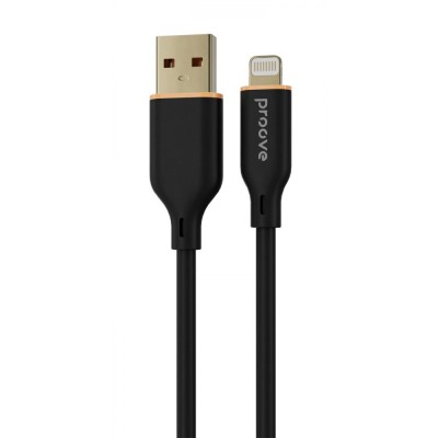 Кабель Proove Jelly Silicone USB to Lightning 2.4A (1m) (CCJS20001101) black Кабель Proove Jelly Silicone USB to Lightning 2.4A (1m) (CCJS20001101) black