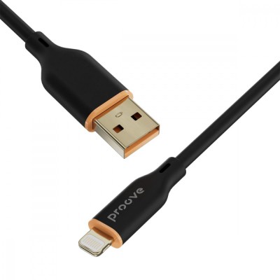 Кабель Proove Jelly Silicone USB to Lightning 2.4A (1m) (CCJS20001101) black Кабель Proove Jelly Silicone USB to Lightning 2.4A (1m) (CCJS20001101) black