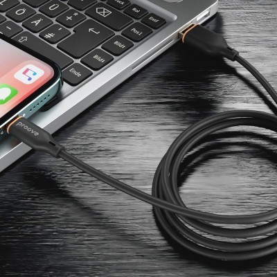 Кабель Proove Jelly Silicone USB to Lightning 2.4A (1m) (CCJS20001101) black Кабель Proove Jelly Silicone USB to Lightning 2.4A (1m) (CCJS20001101) black