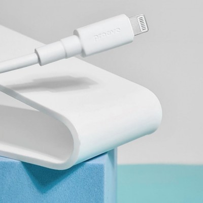 Кабель Proove Small Silicone USB to Lightning 2.4A (1m) (CCSM20001102) white