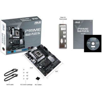 Материнcька плата ASUS PRIME B660-PLUS D4 s1700 B660 4xDDR4 M.2 HDMI DP D-Sub ATX (90MB18X0-M1EAY0) Материнcька плата ASUS PRIME B660-PLUS D4 s1700 B660 4xDDR4 M.2 HDMI DP D-Sub ATX (90MB18X0-M1EAY0)
