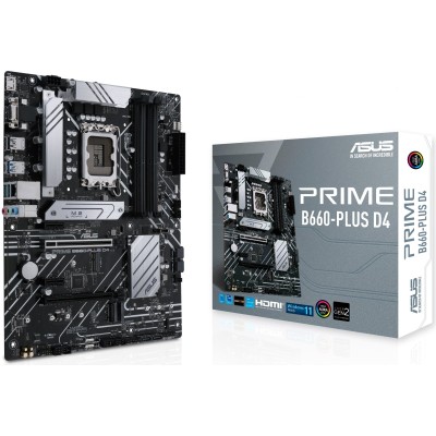 Материнcька плата ASUS PRIME B660-PLUS D4 s1700 B660 4xDDR4 M.2 HDMI DP D-Sub ATX (90MB18X0-M1EAY0) Материнcька плата ASUS PRIME B660-PLUS D4 s1700 B660 4xDDR4 M.2 HDMI DP D-Sub ATX (90MB18X0-M1EAY0)