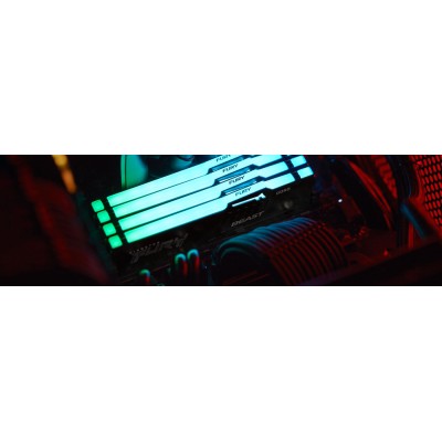 Пам'ять ПК Kingston DDR5 64GB KIT (32GBx2) 6000 FURY Beast RGB (KF560C36BBE2AK2-64)