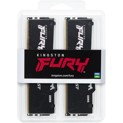 Пам'ять ПК Kingston DDR5 64GB KIT (32GBx2) 6000 FURY Beast RGB (KF560C36BBE2AK2-64)