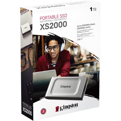 Портативний SSD Kingston 1TB USB 3.2 Gen 2x2 Type-C XS2000 (SXS2000/1000GA)