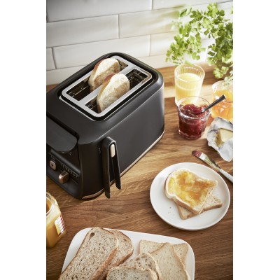 Тостер Tefal Includeo 850Вт, розморожування, щипці, термопластик, чорний (TT533811) Тостер Tefal Includeo 850Вт, розморожування, щипці, термопластик, чорний (TT533811)