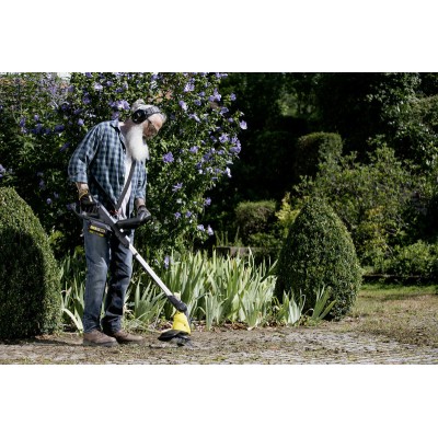 Тример садовий акумуляторний Karcher WRE 18-55 для видалення бур'янів акумуляторів 18В 2.85кг (без АКБ та ЗП)