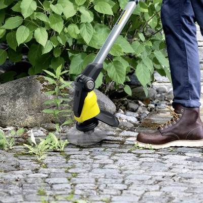 Тример садовий акумуляторний Karcher WRE 18-55 для видалення бур'янів акумуляторів 18В 2.85кг (без АКБ та ЗП)