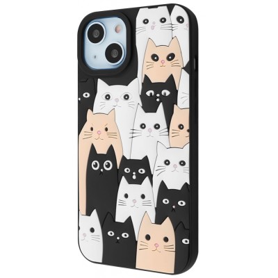 Чохол WAVE Doodle Case iPhone 15 cats