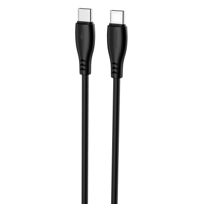 Кабель Proove Simple Silicone Type-C to Type-C 60W (1m) black (CCSI60002201)