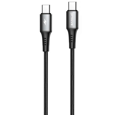 Кабель Proove WireX Type-C to Type-C 60W (1m) black (CCWX60002201)