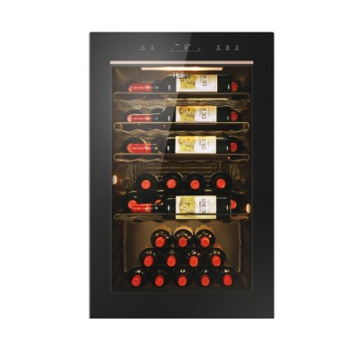 Холодильник Haier для вина, 82x49.7х58, холод.відд.-118л, зон - 1, бут-49, ST, дисплей, чорний (HWS49GAE)