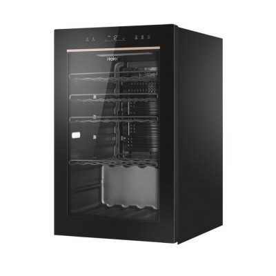 Холодильник Haier для вина, 82x49.7х58, холод.відд.-118л, зон - 1, бут-49, ST, дисплей, чорний (HWS49GAE)