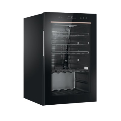 Холодильник Haier для вина, 82x49.7х58, холод.відд.-118л, зон - 1, бут-49, ST, дисплей, чорний (HWS49GAE)