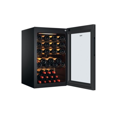 Холодильник Haier для вина, 82x49.7х58, холод.відд.-118л, зон - 1, бут-49, ST, дисплей, чорний (HWS49GAE)