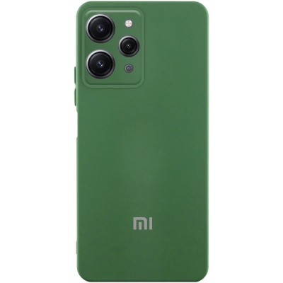 Чохол Silicone Cover Lakshmi Full Camera (AA) with logo для Xiaomi Redmi 12 Зелений / Dark green Чохол Silicone Cover Lakshmi Full Camera (AA) with logo для Xiaomi Redmi 12 Зелений / Dark green
