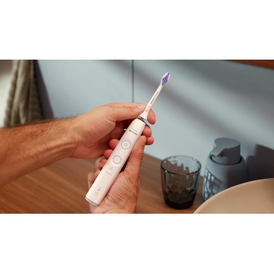 Щітка зубна електр. Philips, Sonicare 6100 Series, 62т. колив/хв, насадок-1, футляр, білий (HX7400/06)