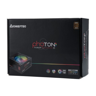 Блок живлення CHIEFTEC Photon (750W), >85%, 120мм, 1xMB 24pin(20+4), 1xCPU 8pin(4+4), 4xMolex, 6xSATA, 4xPCIe 8pin(6+2), Modular