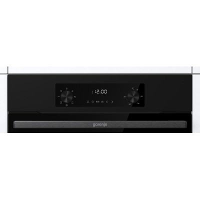 Духова шафа Gorenje електрична, 61л, A+, дисплей, конвекція, чорний (BO6635E01B)
