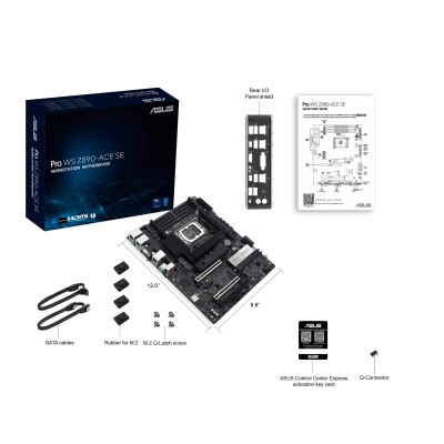 Материнcька плата ASUS PRO WS Z890-ACE SE s1851 Z890 4xDDR5 M.2 HDMI USB Type-C D-Sub Wi-Fi BT ATX (90MB1JC0-M0EAY0)