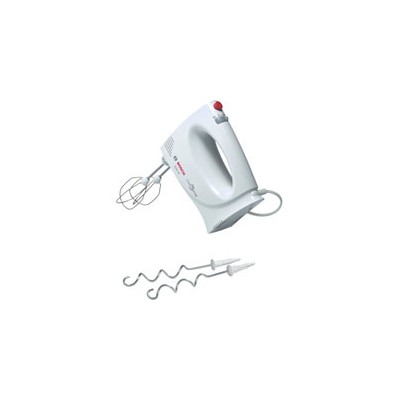 Міксер Bosch MFQ3010 - 300 Вт, 2 швидкості, крюки+вінчики, білий