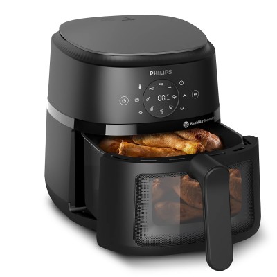 Мультипіч Philips Ovi Series 2000 1500Вт, чаша-4.2л, сенсорне управл., 13 авто. програм, пластик, чорний (NA220/00)