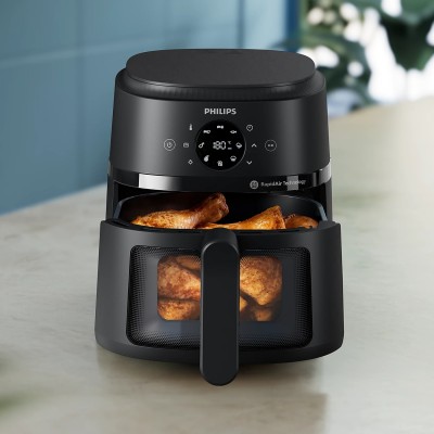 Мультипіч Philips Ovi Series 2000 1500Вт, чаша-4.2л, сенсорне управл., 13 авто. програм, пластик, чорний (NA220/00)