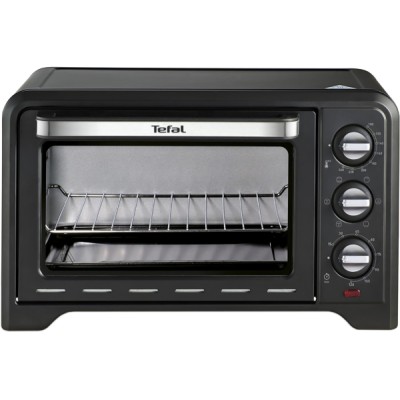 Піч електрична Tefal Optimo, 19л, 1380Вт, механіч., гриль, конвенція, чорний (OF444834)