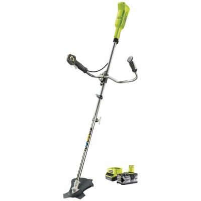 Тример садовий акумуляторний Ryobi ONE+ RBC18X20B4F 18В 20см ніж/ліска 30см 1х4А·год ергоремені Vertebrae 4.7кг