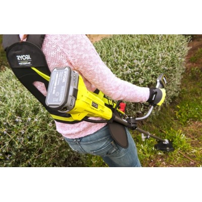 Тример садовий акумуляторний Ryobi ONE+ RBC18X20B4F 18В 20см ніж/ліска 30см 1х4А·год ергоремені Vertebrae 4.7кг