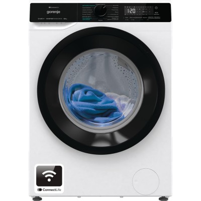 Прально-сушильна машина Gorenje фронтальна, 8(5)кг, 1400, A+, 51см, дисплей, інвертор, Wi-Fi, білий (WD2PA854ADW)