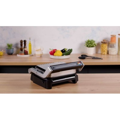 Гриль Tefal прижимний OptiGrll 2100Вт, темп. режимів-4, з`ємні пластини, метал (GC772D30) Гриль Tefal прижимний OptiGrll 2100Вт, темп. режимів-4, з`ємні пластини, метал (GC772D30)