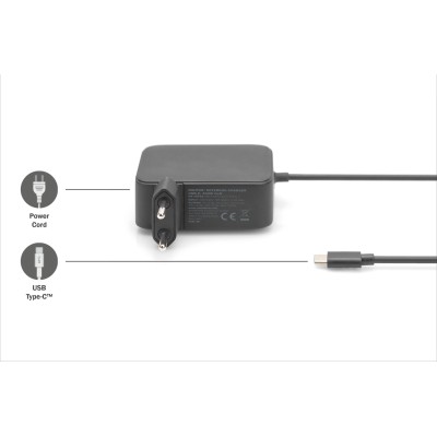 Зарядний пристрій DIGITUS notebook USB-C, 100W GaN (DA-10072)