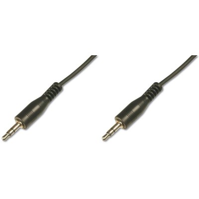 Кабель DIGITUS Audio connection stereo 3.5mm M/M, 2.5м, чорний (AK-510100-025-S) Кабель DIGITUS Audio connection stereo 3.5mm M/M, 2.5м, чорний (AK-510100-025-S)