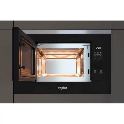 Мікрохвильова піч Whirlpool вбудована, 20л, електронне упр., 800Вт, дисплей, чорний (WMF200G)