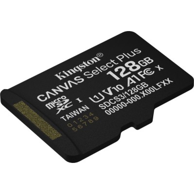 Карта пам'яті Kingston MicroSDXC 128GB Canvas Select Plus Gen3 150MB/s A1 (SDCS3/128GBSP)