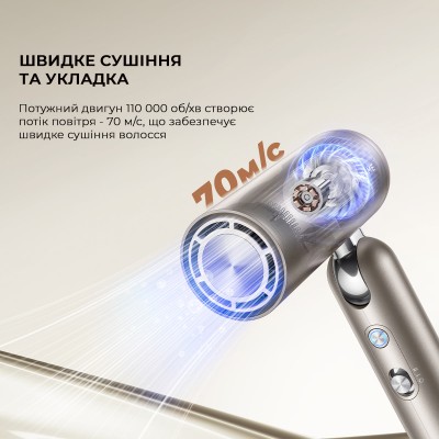 Фен-стайлер Dreame Pocket Titanium AHD51-TI