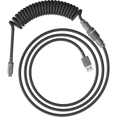 Кабель заряджання/синхронізації HyperX USB-A > USB-C, спіральний, 1.37м, сірий (6J678AA) Кабель заряджання/синхронізації HyperX USB-A > USB-C, спіральний, 1.37м, сірий (6J678AA)