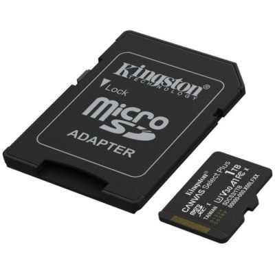 Карта пам'яті Kingston MicroSDXC 1TB Canvas Select Plus Gen3 150MB/s A1 + SD-адаптер (SDCS3/1TB)